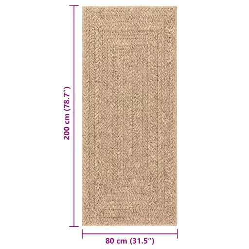 ZIZUR juta hatású beltéri és kültéri szőnyeg 80x200 cm
