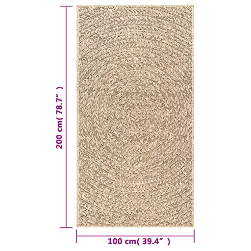 ZIZUR juta hatású beltéri és kültéri szőnyeg 100x200 cm