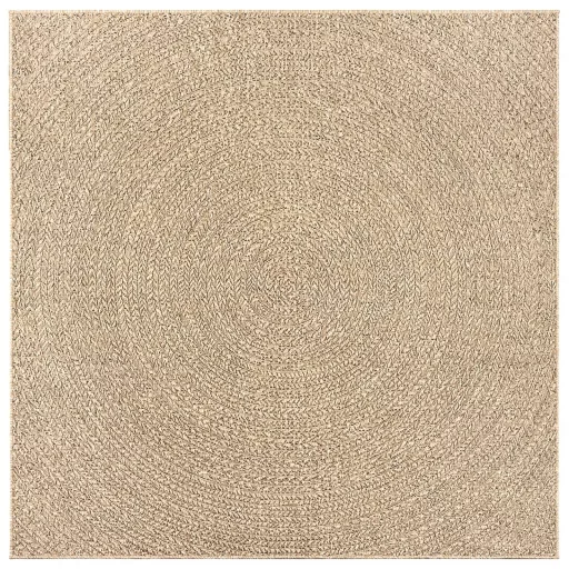 ZIZUR juta hatású beltéri és kültéri szőnyeg 120x120 cm