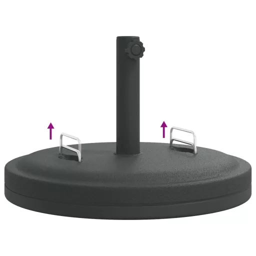 Fogantyús kerek napernyőtalp rúdhoz Ø38 / 48 mm 25 kg