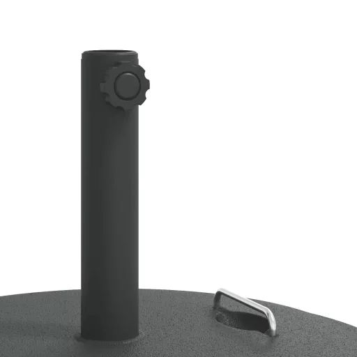 Fogantyús kerek napernyőtalp rúdhoz Ø38 / 48 mm 25 kg