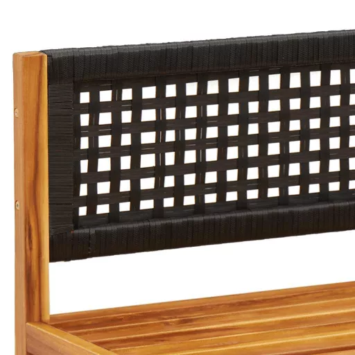 3 részes kerti kanapégarnitúra párnákkal, akácfa és rattan