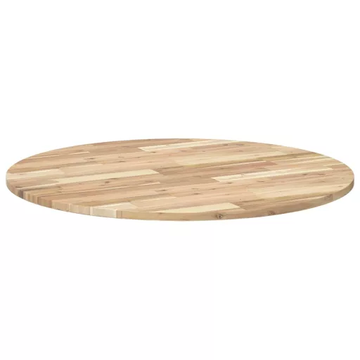 Kerek tömör akácfa asztallap Ø90 x 2 cm