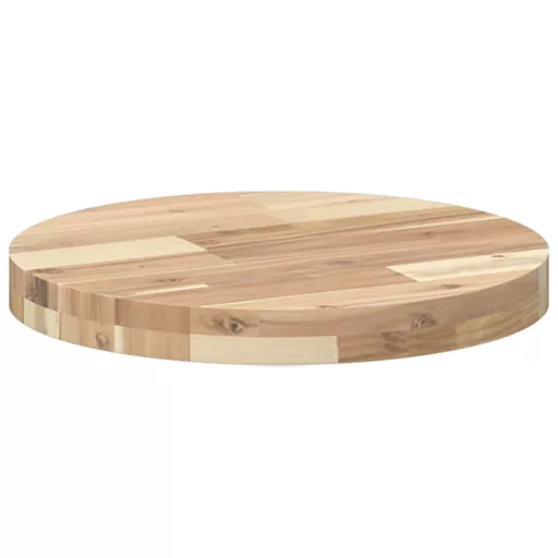 Kerek tömör akácfa asztallap Ø40 x 4 cm