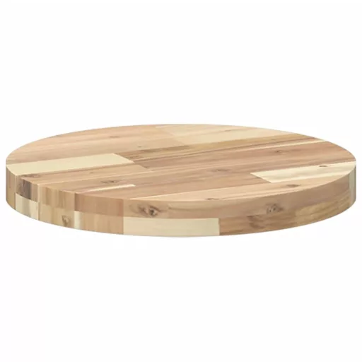 Kerek tömör akácfa asztallap Ø40 x 4 cm