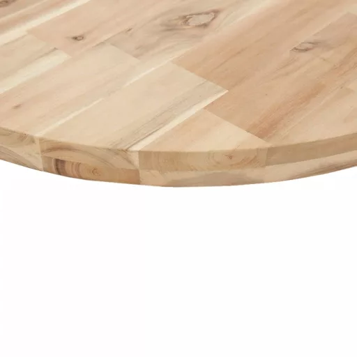 Kerek tömör akácfa asztallap Ø70 x 4 cm