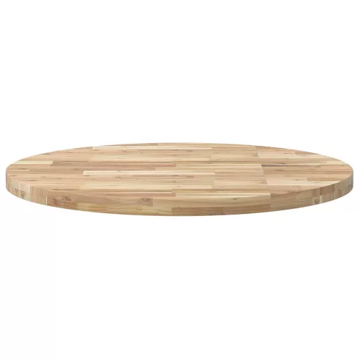 Kerek tömör akácfa asztallap Ø90 x 4 cm