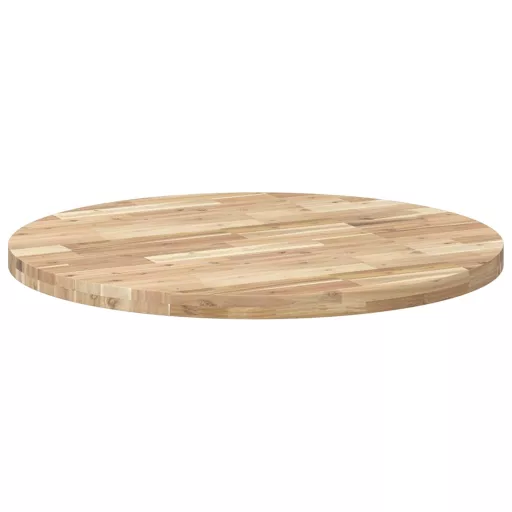 Kerek tömör akácfa asztallap Ø90 x 4 cm