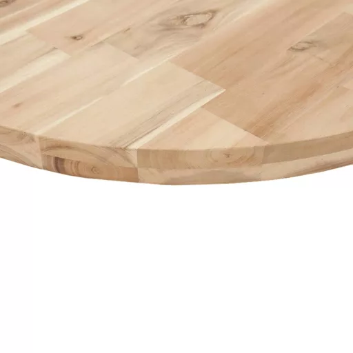 Kerek tömör akácfa asztallap Ø90 x 4 cm