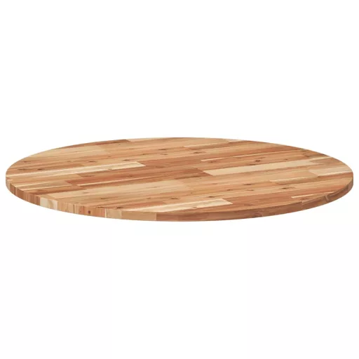 Kerek tömör akácfa asztallap Ø80 x 2 cm
