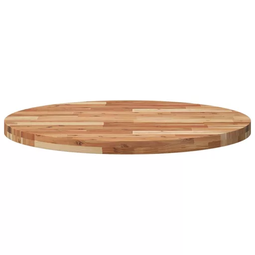 Kerek tömör akácfa asztallap Ø80 x 4 cm