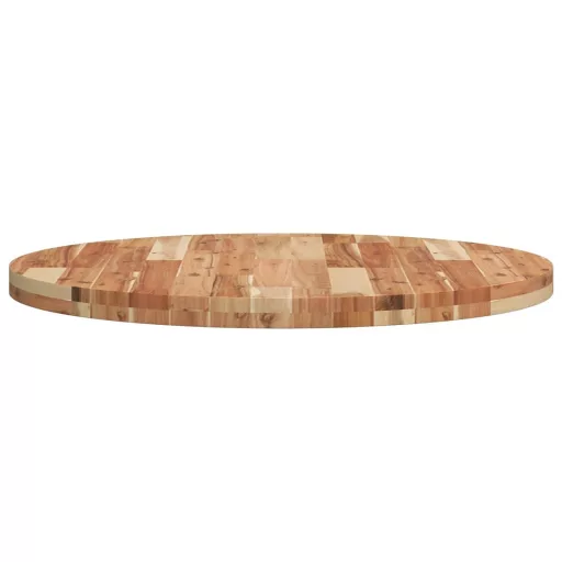Kerek tömör akácfa asztallap Ø80 x 4 cm