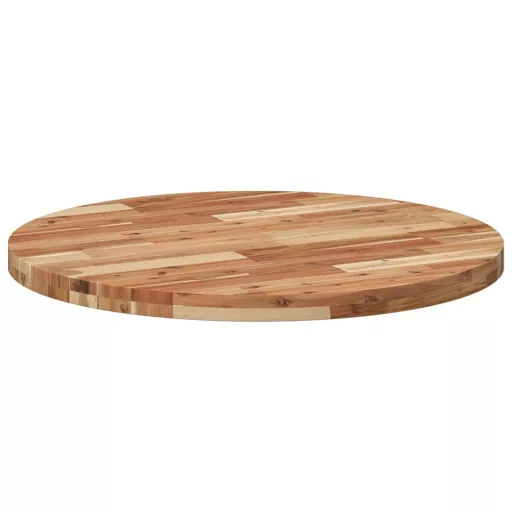 Kerek tömör akácfa asztallap Ø80 x 4 cm