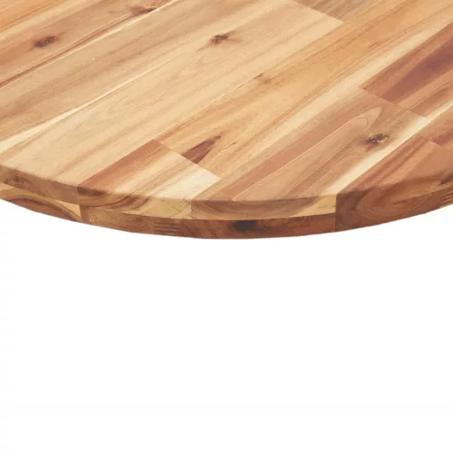 Kerek tömör akácfa asztallap Ø80 x 4 cm