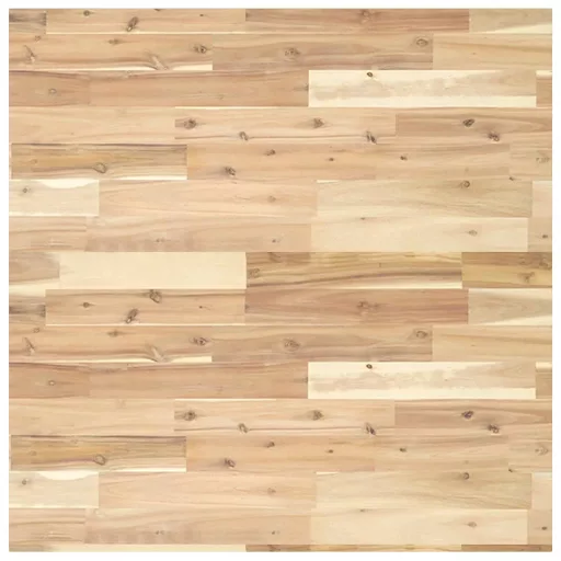 Négyzet alakú tömör akácfa asztallap 80 x 80 x 2 cm