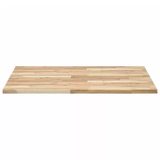 Négyzet alakú tömör akácfa asztallap 80 x 80 x 2 cm