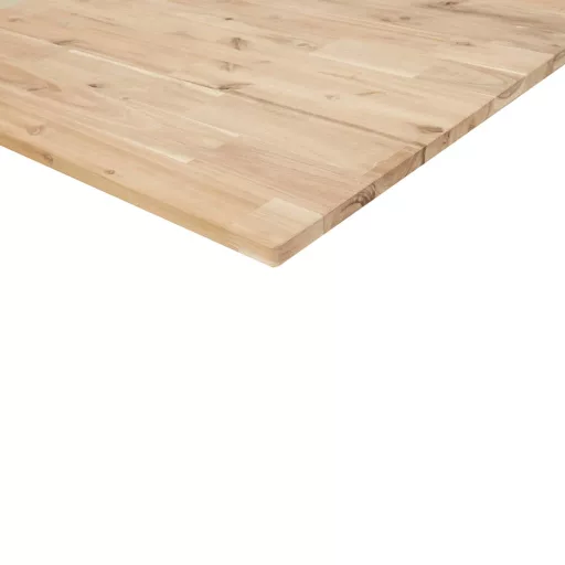 Négyzet alakú tömör akácfa asztallap 80 x 80 x 2 cm