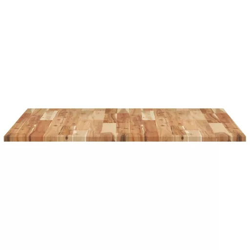Négyzet alakú tömör akácfa asztallap 90 x 90 x 2 cm