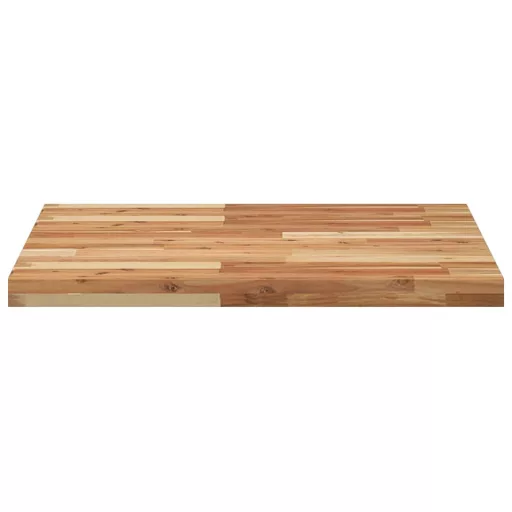 Négyzet alakú tömör akácfa asztallap 70 x 70 x 4 cm