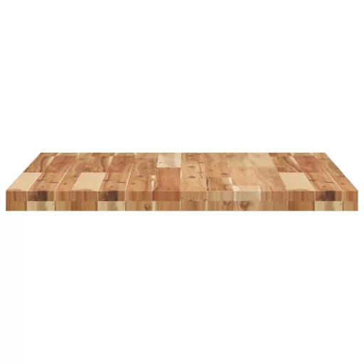 Négyzet alakú tömör akácfa asztallap 70 x 70 x 4 cm