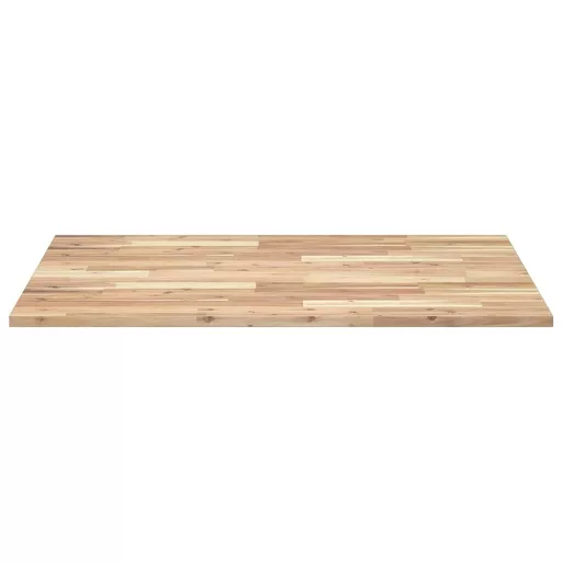 Négyszög alakú tömör akácfa asztallap 100 x 80 x 2 cm
