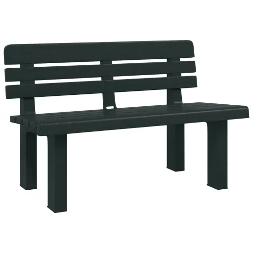 Zöld polipropilén kerti pad 110 x 52 x 71 cm