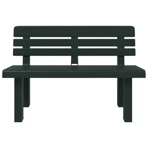 Zöld polipropilén kerti pad 110 x 52 x 71 cm
