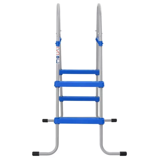 Acél és műanyag medencelétra talaj feletti medencéhez 84 cm