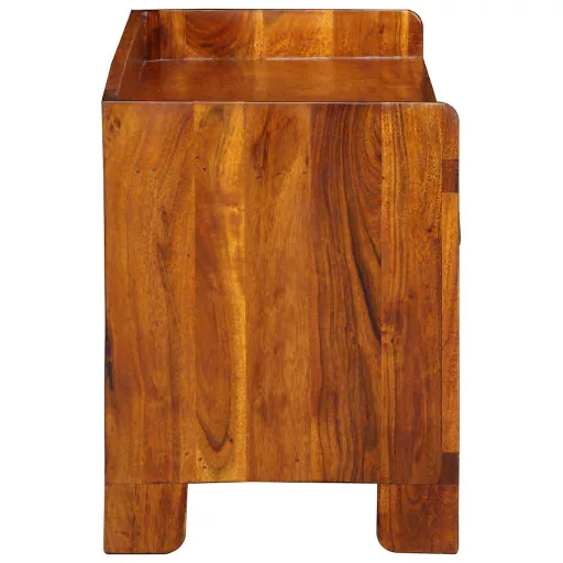 Cipőpad fiókkal Méz barna 100 x 35 x 45 cm Tömör akácfa