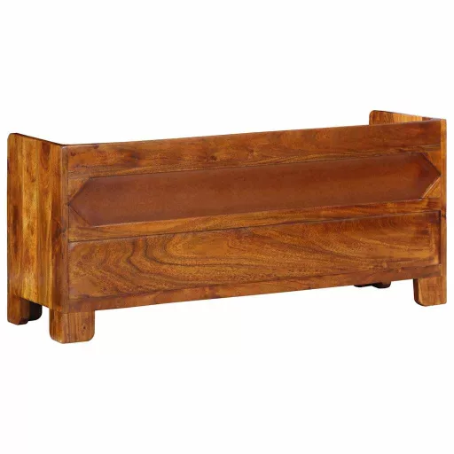 Cipőpad fiókkal Méz barna 100 x 35 x 45 cm Tömör akácfa