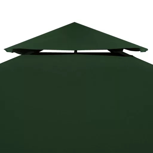 Zöld csere pavilon ponyvatető 310 g/m² 3 x 3 m