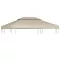 Bézs csere pavilon ponyvatető 310 g / m² 3 x 4 m