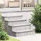 Lépcsőfok Négyszögletes 10 pcs Ezüst 60 x 18 x 2,5 cm Alumínium