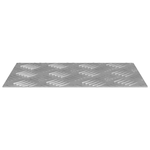 Lépcsőfok Négyszögletes 4 pcs Ezüst 30 x 20 cm Alumínium