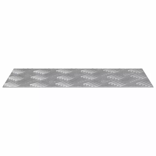 Lépcsőfok Négyszögletes 2 pcs Ezüst 40 x 20 cm Alumínium