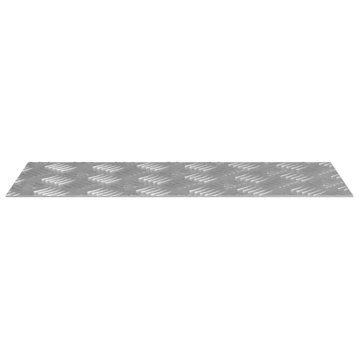 Lépcsőfok Négyszögletes 2 pcs Ezüst 50 x 20 cm Alumínium