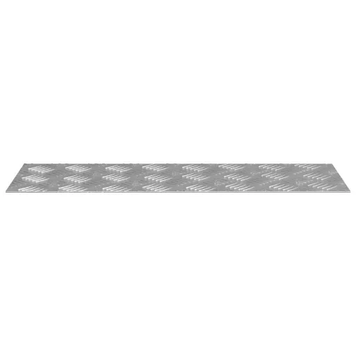 Lépcsőfok Négyszögletes 2 pcs Ezüst 60 x 20 cm Alumínium