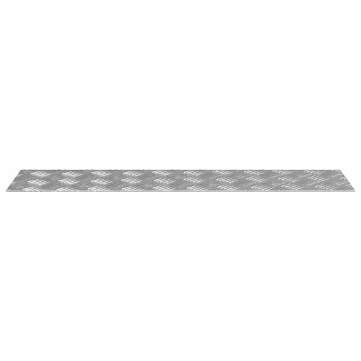 Lépcsőfok Négyszögletes 2 pcs Ezüst 80 x 20 cm Alumínium