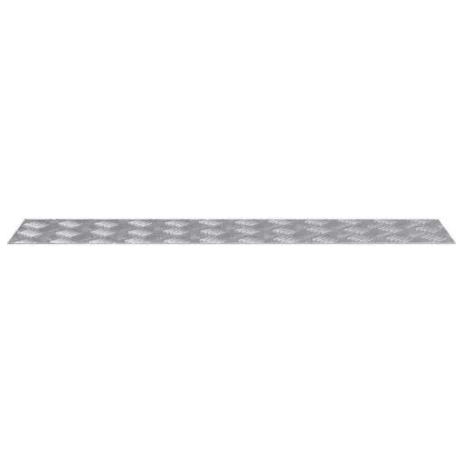 Lépcsőfok Négyszögletes 4 pcs Ezüst 90 x 20 cm Alumínium
