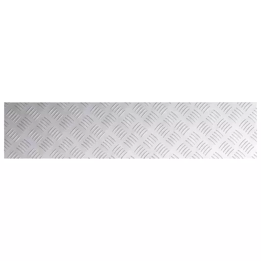 Lépcsőfok Négyszögletes 4 pcs Ezüst 90 x 20 cm Alumínium