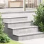Lépcsőfok Négyszögletes 2 pcs Ezüst 100 x 20 cm Alumínium