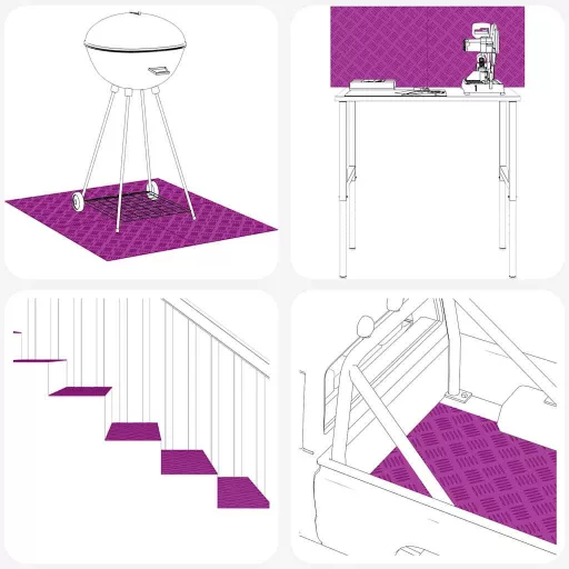 Lépcsőfok Négyszögletes 2 pcs Ezüst 100 x 20 cm Alumínium
