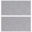 Lépcsőfok Négyszögletes 2 pcs Ezüst 50 x 25 cm Alumínium