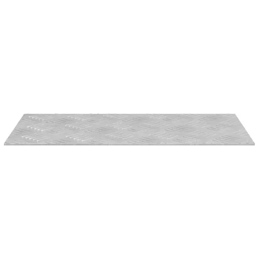 Lépcsőfok Négyszögletes 2 pcs Ezüst 50 x 25 cm Alumínium