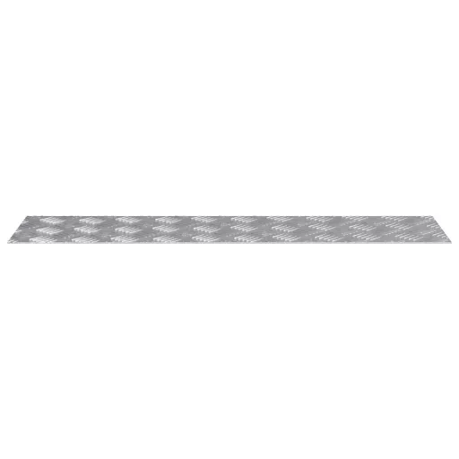 Lépcsőfok Négyszögletes 2 pcs Ezüst 100 x 25 cm Alumínium