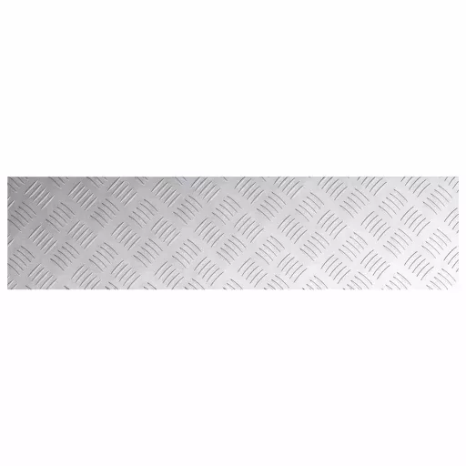 Lépcsőfok Négyszögletes 2 pcs Ezüst 100 x 25 cm Alumínium