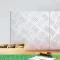 Lépcsőfok Négyzet 2 pcs Ezüst 30 x 30 cm Alumínium
