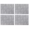 Lépcsőfok Négyszögletes 4 pcs Ezüst 40 x 30 cm Alumínium