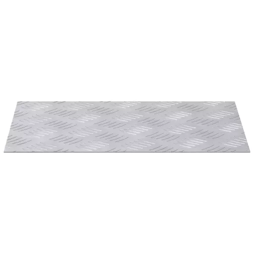 Lépcsőfok Négyszögletes 4 pcs Ezüst 40 x 30 cm Alumínium