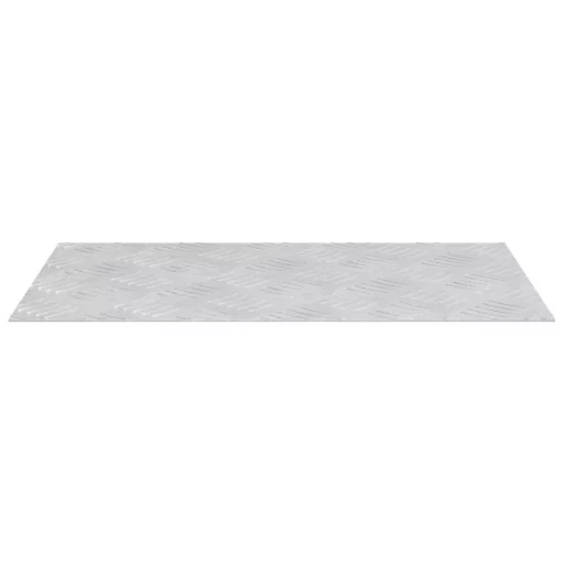Lépcsőfok Négyszögletes 2 pcs Ezüst 50 x 30 cm Alumínium